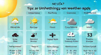Die besten 8 Tipps bei der Umstellung von Wetter-Apps