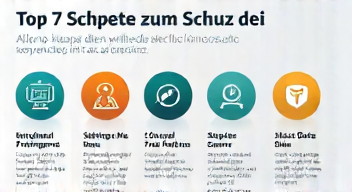 Das sind die Top 7 Schritte beim Schutz deiner Daten